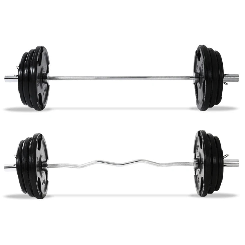 Weight Gym Power Training Weight Lifting black color rubber three hole Barbell Weight Hard Barbells Plates-Finds Fit