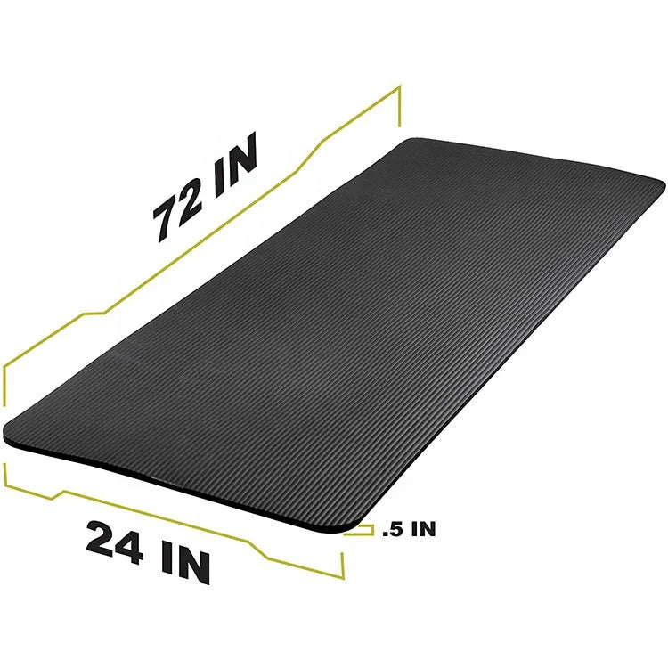 Yoga Mat 15mm Thick Non Slip Anti-Tear Fitness Mat for Hot Yoga, Pilates and Stretching Home Gym Workout-Finds Fit