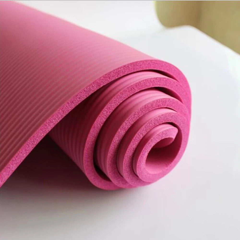 Eco friendly NBR yoga matt Custom Printed New Pink Purple Black Green exercise yoga mats-Finds Fit