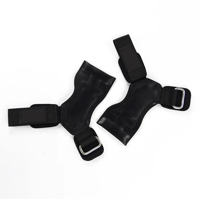 Sport Training Weightlifting Leather Lifting Straps Wrist Support Palm Protector Grip-Finds Fit