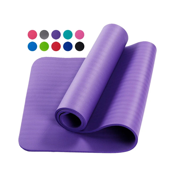 YUANFENG Extra Thick High Density NBR Exercise Yoga Mat for Pilates Fitness & Workout-Finds Fit