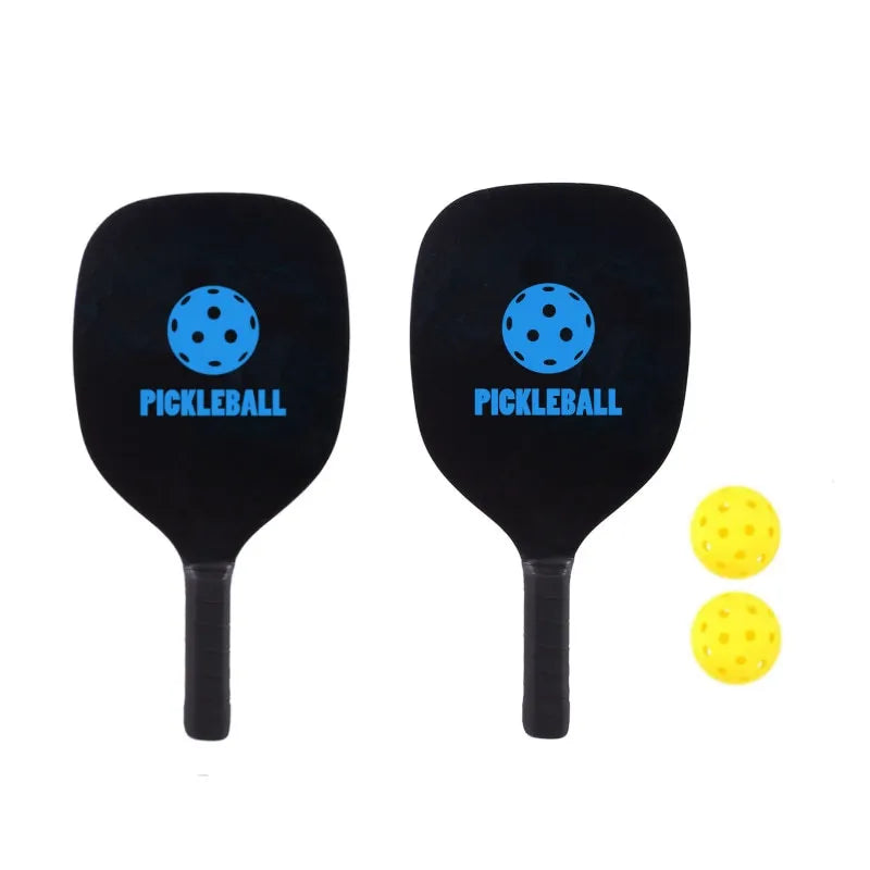 Portable Durable Edge Guard Wooden Fiber Glass Carbon fiber Beach Tennis Pickleball Paddle With Pickleball Balls-Finds Fit