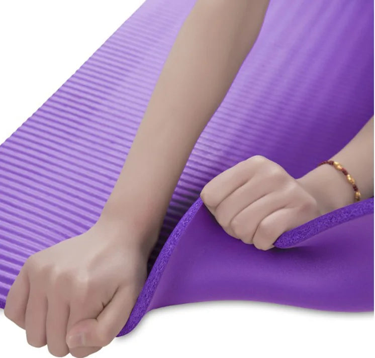 Eco Friendly 10mm 13mm 15mm Rubber Large Yoga Mat gray nbr pilates Travel Fitness Non Slip Yoga Mat-Finds Fit