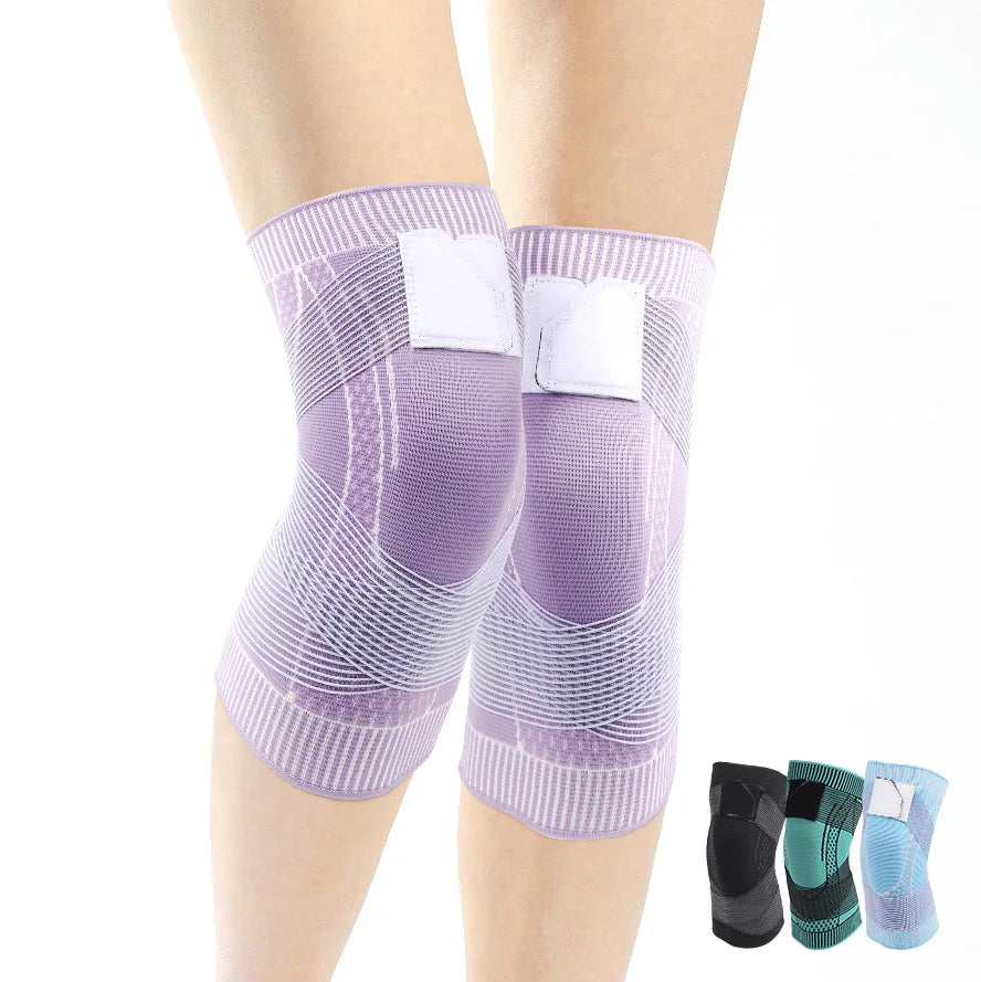 Knee Support Soft Breathable Kneecap Knee Guard Brace Adjustable Non-Slip Compression Sleeve-Finds Fit