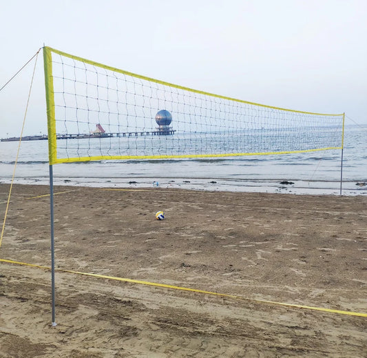 Standard portable volleyball net system set sports tool remote beach volleyball net-Finds Fit