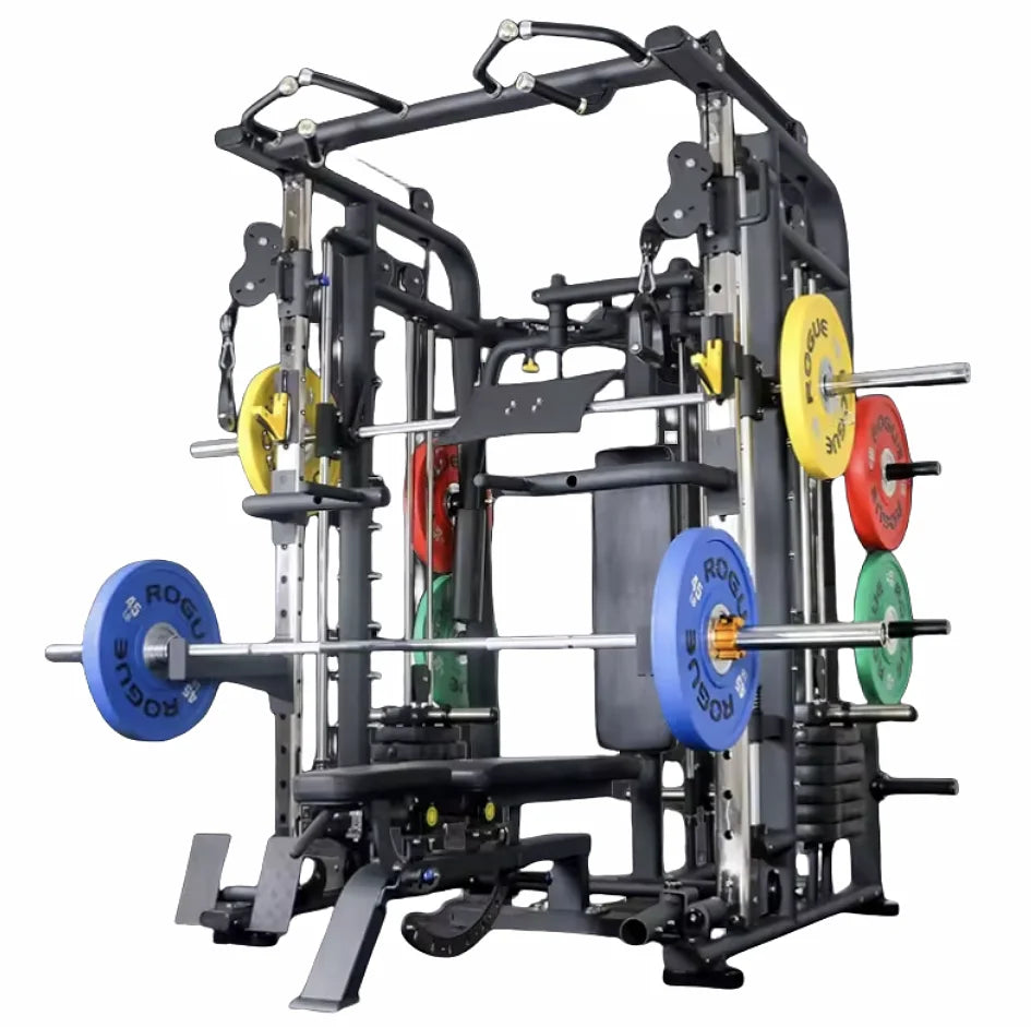 Home smith machine gym equipment fitness workout gym squat rack multifunctional bench-Finds Fit