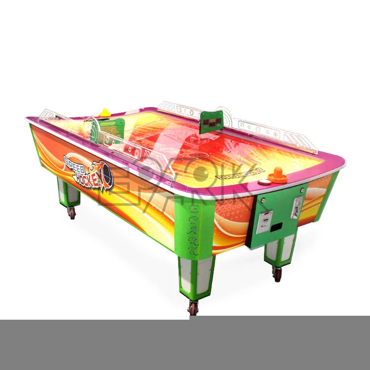 Pool Table Light Blue Ice Arcade Air Hockey Games-Finds Fit