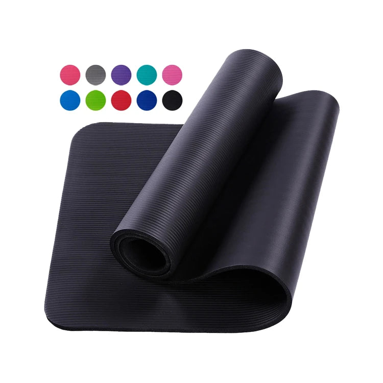 YUANFENG Extra Thick High Density NBR Exercise Yoga Mat for Pilates Fitness & Workout-Finds Fit