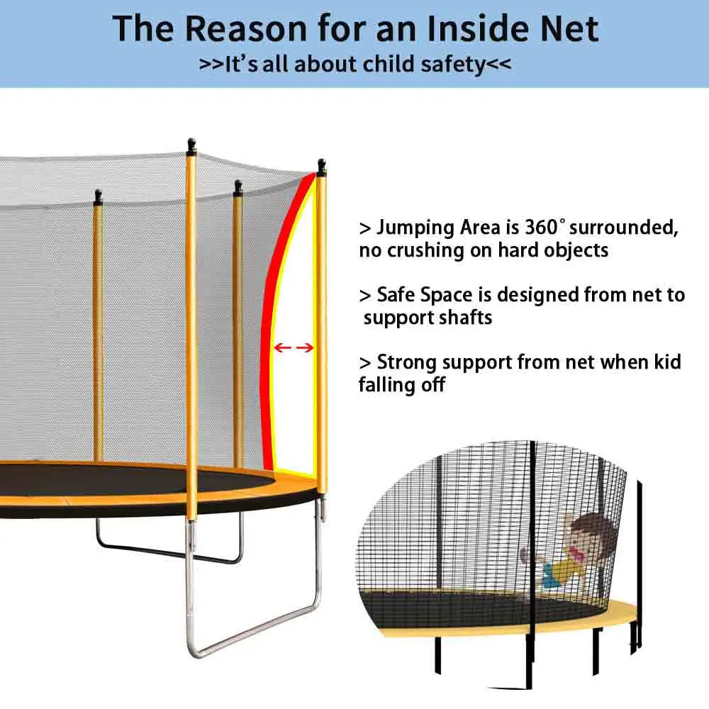 US warehouse delivery children outdoor trampolines with Basketball Hoop Heavy Duty Jumping Mat-Finds Fit