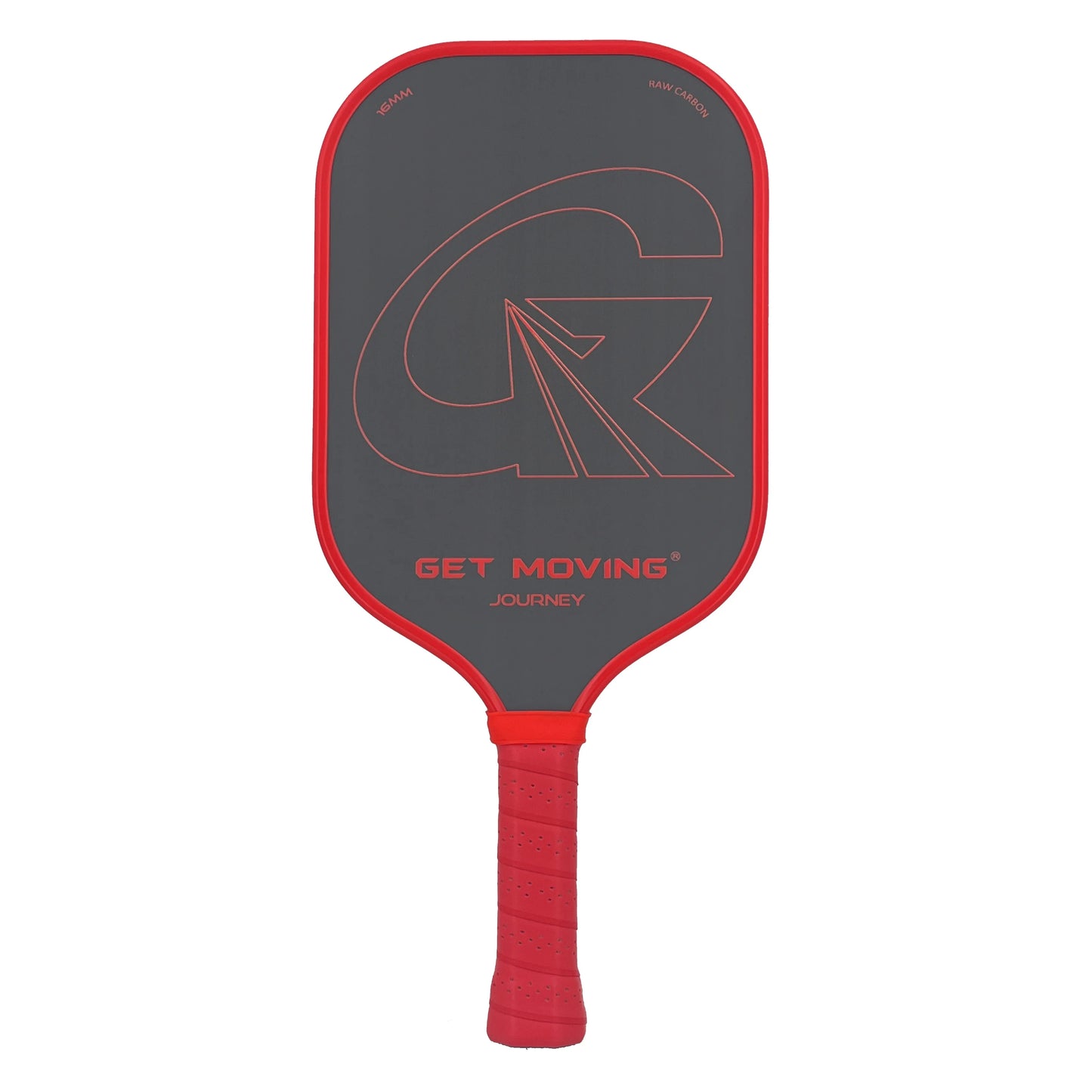 GM Sport Cross Slightly Flared Shape Black Diamond T700 Raw Carbon Fiber Pickleball Paddle With Edge Guard-Finds Fit