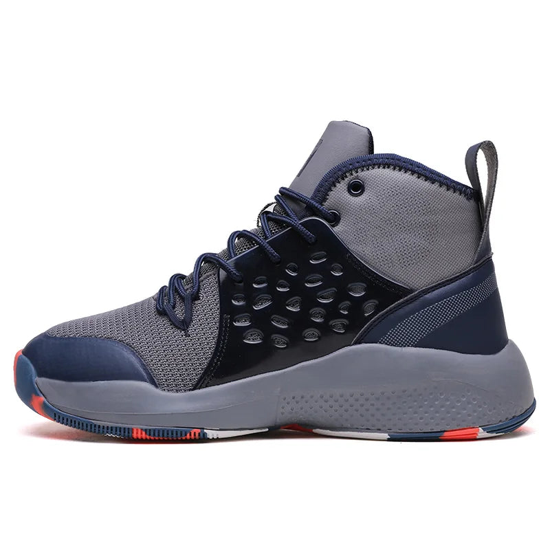 Sneaker heighten basketball shoes slip-proof outsole high top breathable shoes male-Finds Fit