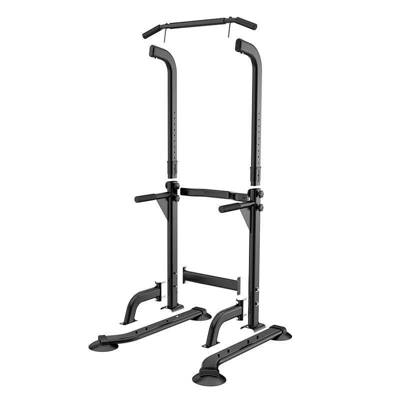 Adjustable Height Dip Stands Multi-Functional Strength Training Fitness Chin Up Station Power Tower Pull-up Squat Rack-Finds Fit