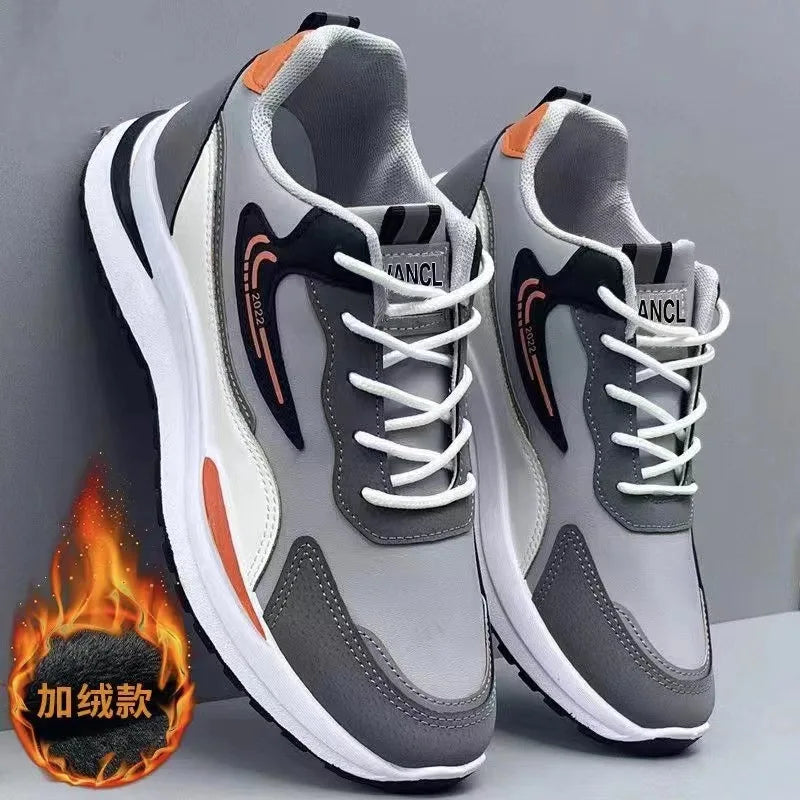 Men's Sports wear casual men's shoes Mesh breathable men's shoes Black walking shoes-Finds Fit