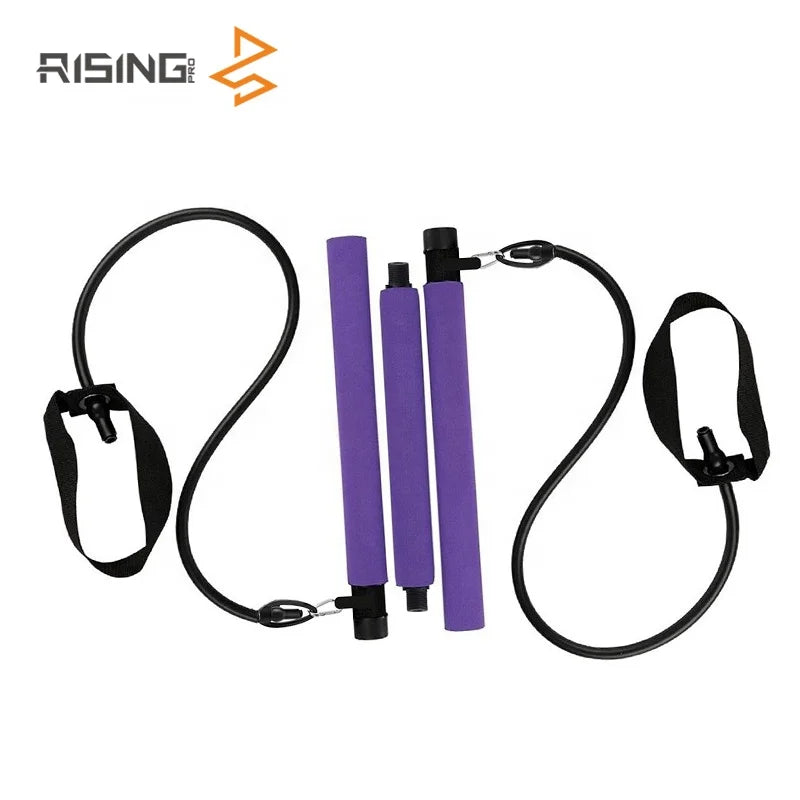 Rising Yoga Pilates Bar Gym Stick Portable Pilates Bar Body Workout Yoga Portable Pilates Bar Kit-Finds Fit