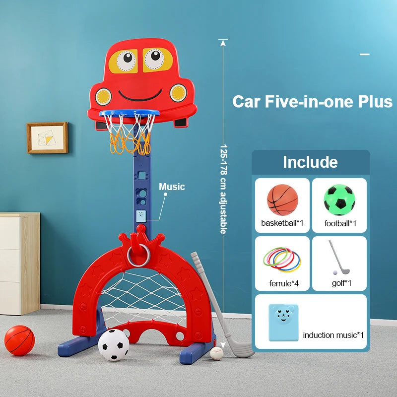 Children plastic removable baby ring toys rack toddler adjustable custom mini portable indoor kids basketball hoop stand-Finds Fit