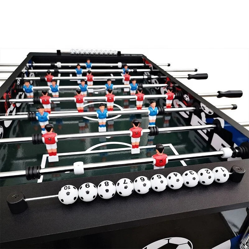 Colorful 5FT Soccer Printed Top Table Arcade Foosball Kicker Game Table-Finds Fit