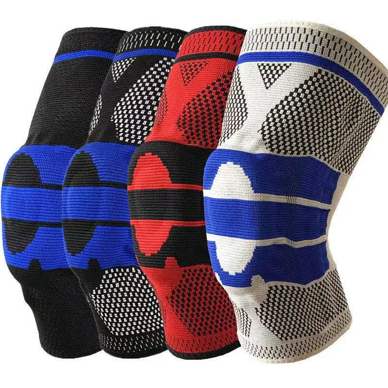 Aoliao Spring Copper Knee Brace With Color Box/OPC PE Bag Knee Sleeves Compression Elastic Knee Pads For Sports-Finds Fit