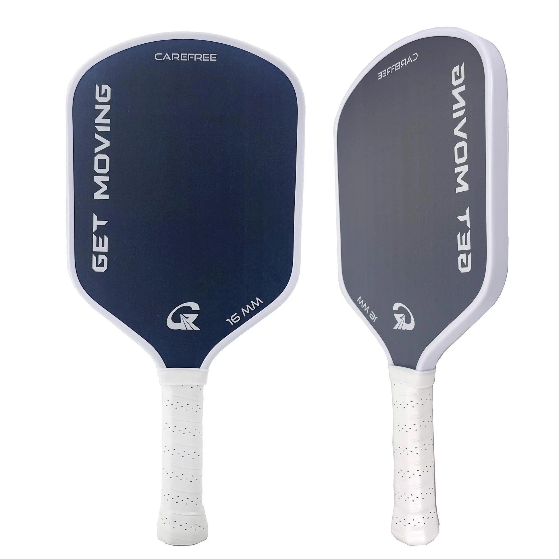 GM Sport Cross Slightly Flared Shape Black Diamond T700 Raw Carbon Fiber Pickleball Paddle With Edge Guard-Finds Fit