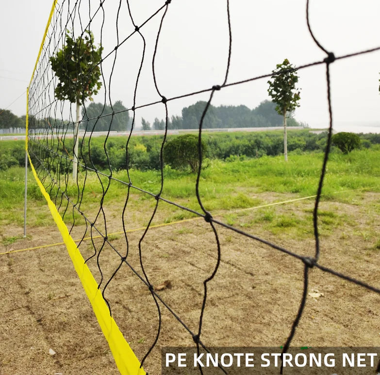 Standard portable volleyball net system set sports tool remote beach volleyball net-Finds Fit