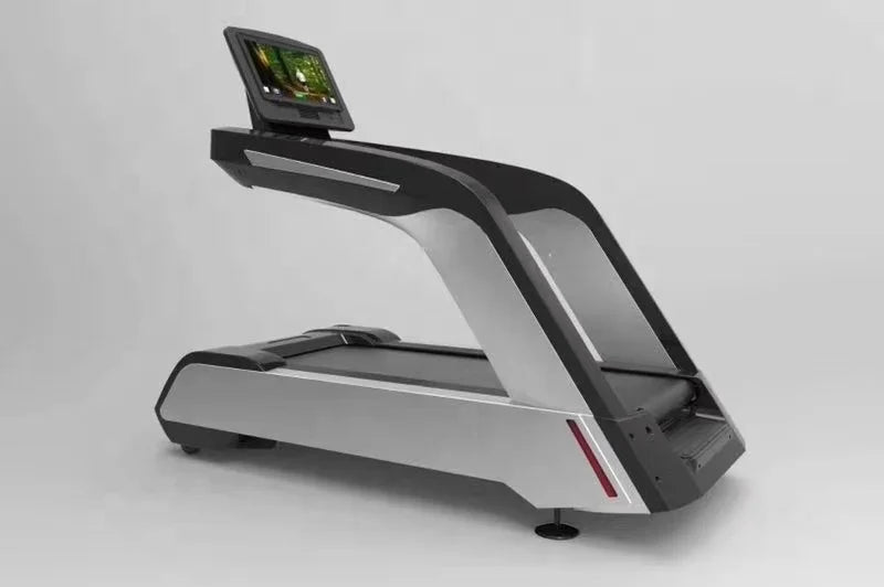 Commercial Deluxe Motorized Music Treadmill Hot Sale Steel Wood Construction Electric LED Handheld Running Exercise-Finds Fit