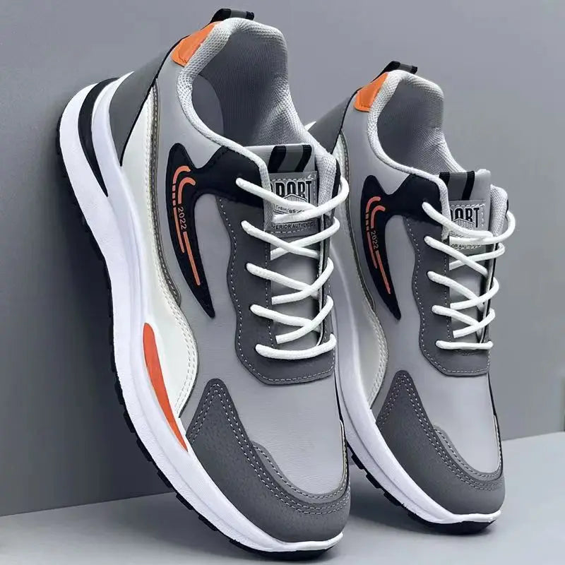 Men's Sports wear casual men's shoes Mesh breathable men's shoes Black walking shoes-Finds Fit