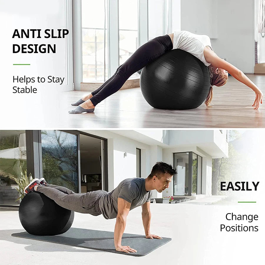 65cm Yoga Pilates anti-burst PVC exercise fitness ball size gym fitness balance yoga ball-Finds Fit