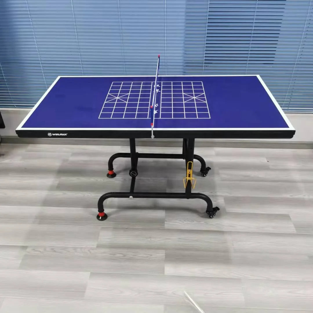 Folding Portable Indoor Ping-Pong Table With Table Tennis Case Rackets Set-Finds Fit