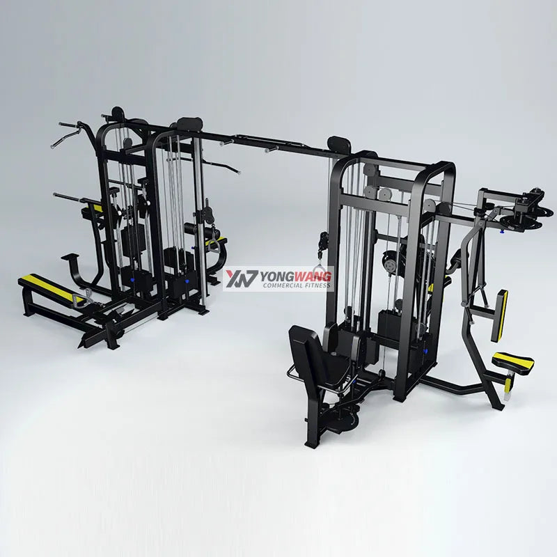 Gym Machine Fitness Equipment 8 Multi Functional Station Crossover Cable Training System-Finds Fit