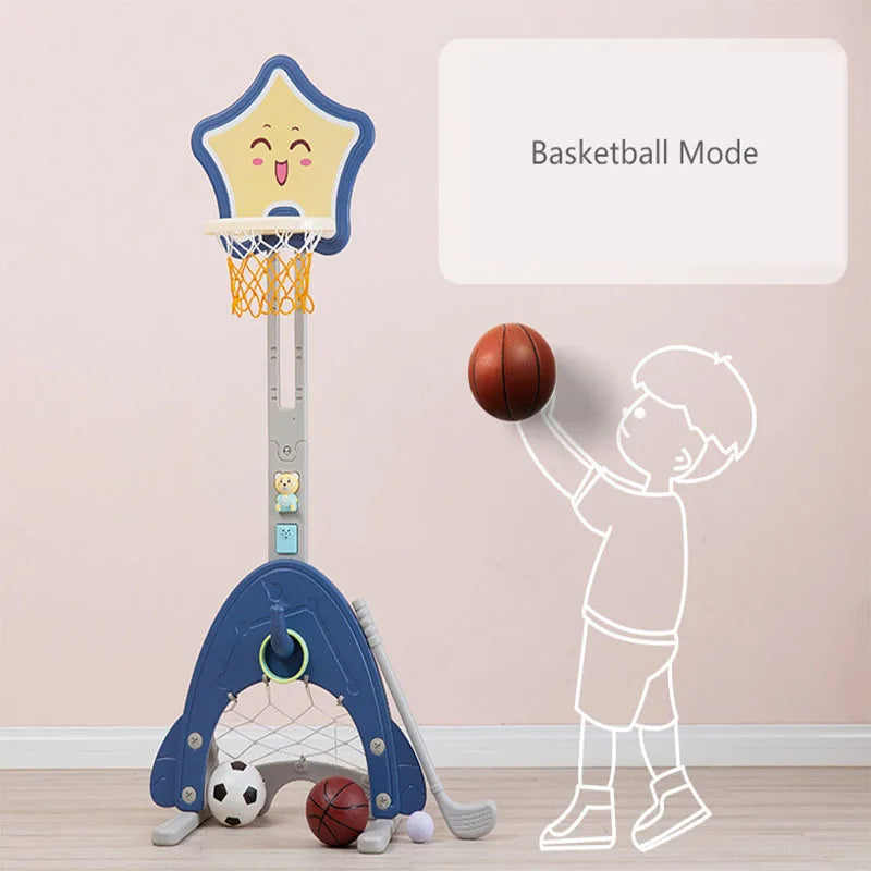 Indoor Kid Basketball Stand Football, Ringtoss, Golf Toy Plastic Kids Basketball Stand hoop-Finds Fit