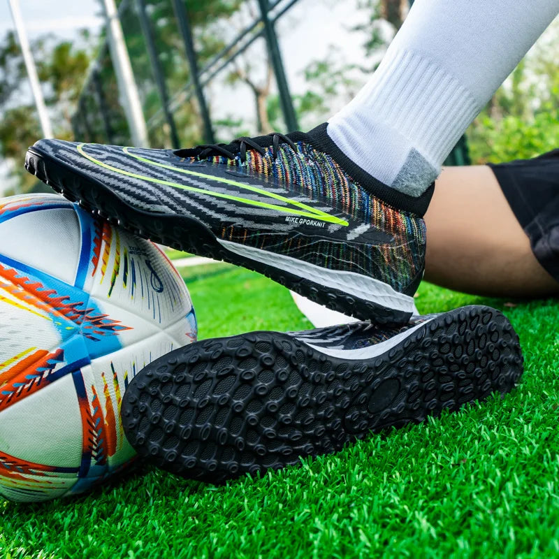 Blue And White Football Shoes-Finds Fit