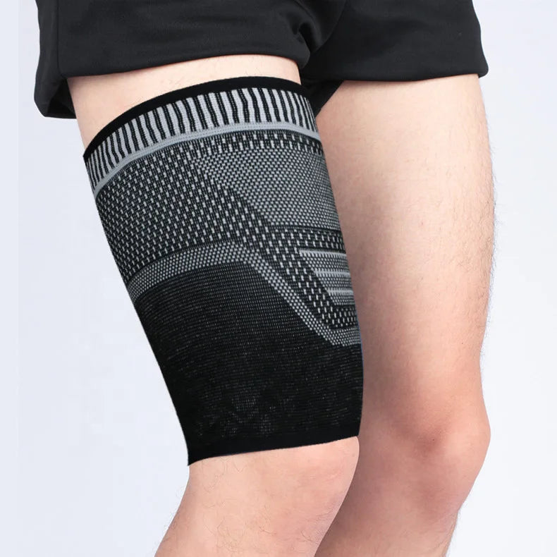 Sports basketball football soccer thigh support brace great for injury recovery-Finds Fit