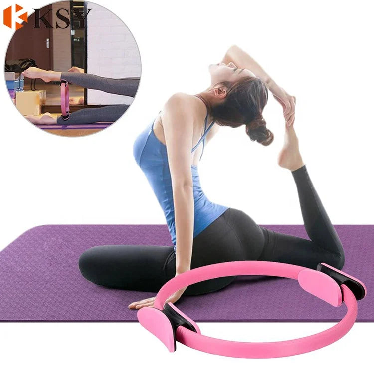 Dual Grip Pilates Ring Magic Circle Yoga Ring Magic Circle Pilates Ring for Training-Finds Fit