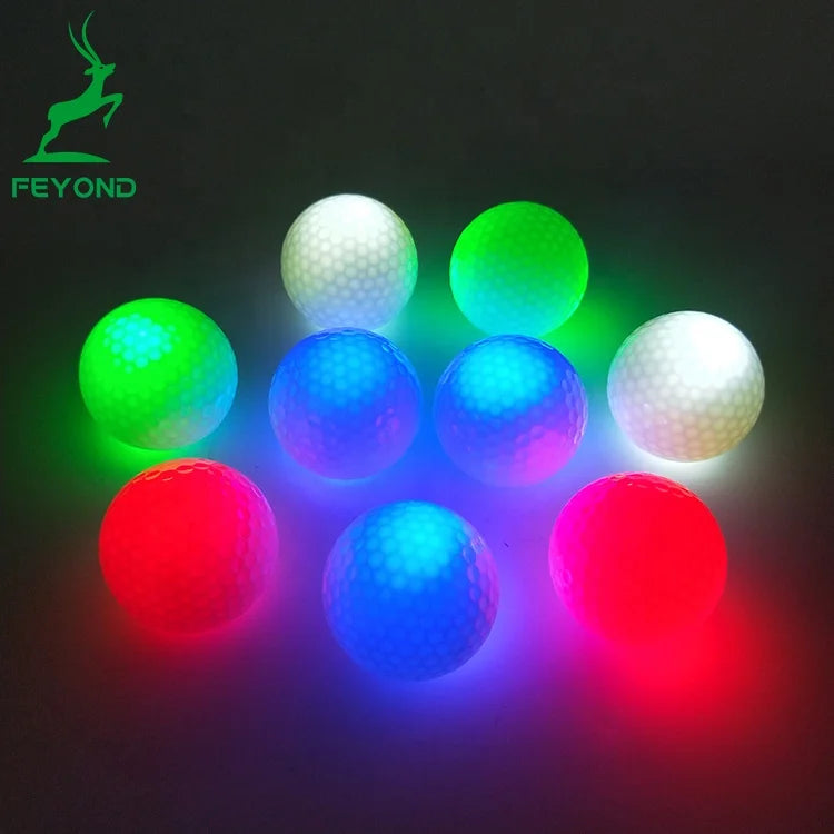 LED Electronic Golf Ball, Light-up Flashing Glow Golf Ball For Night Golfing, Neon Glow Golf Balls-Finds Fit