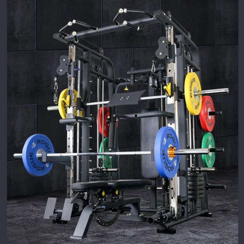 Home smith machine gym equipment fitness workout gym squat rack multifunctional bench-Finds Fit