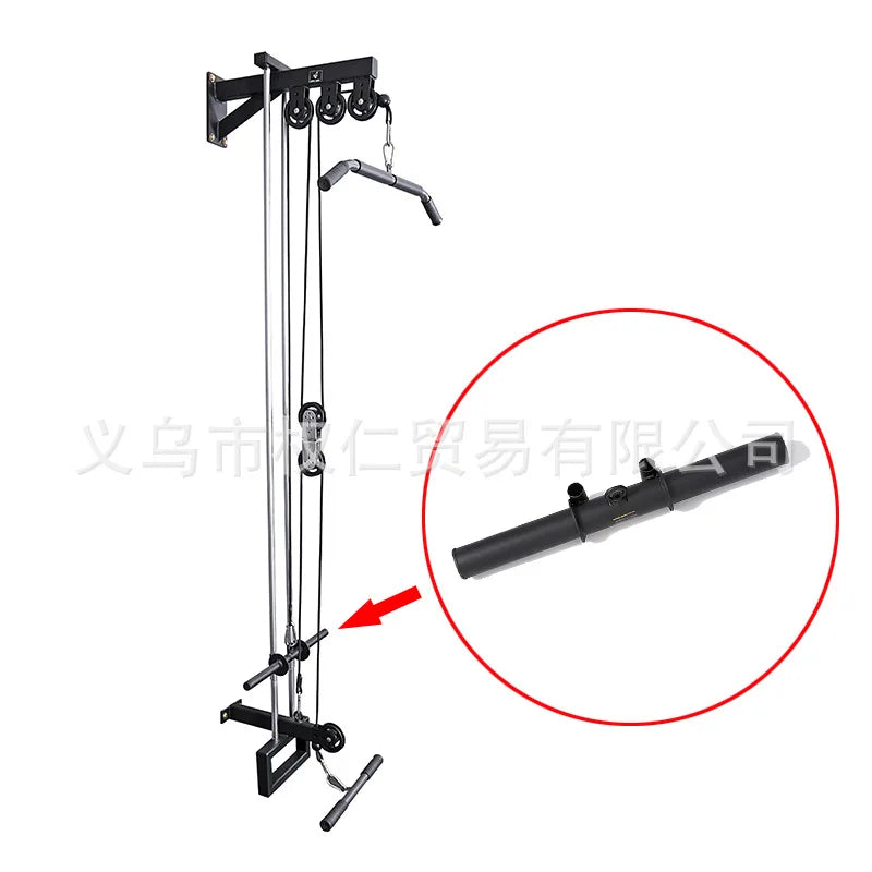 Wall Mounted Lat Pull Down Machine Low Row Cable Fitness Strength Training Machine-Finds Fit