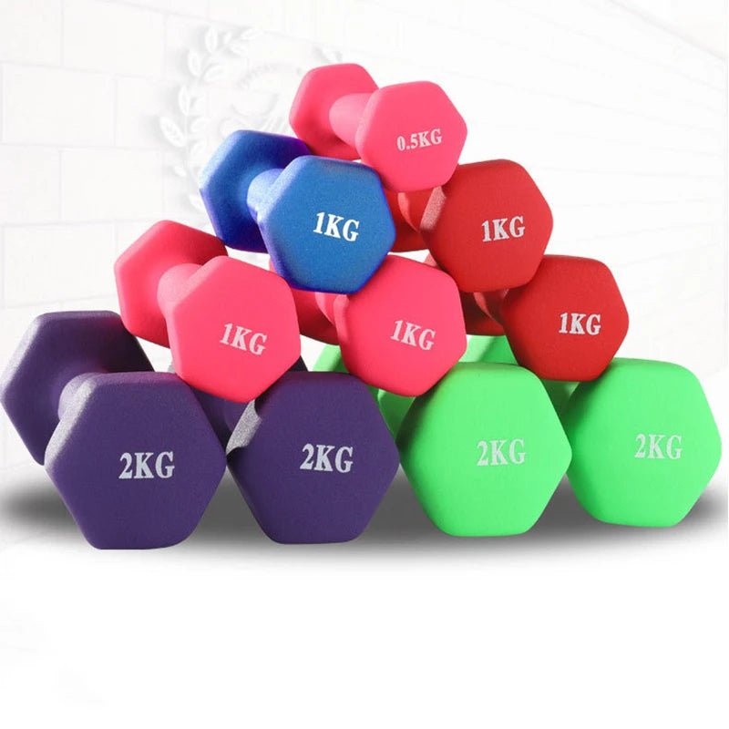 Free Weights Non-Slip Colorful Neoprene 6KG dumbbells Sets For Gym Training-Finds Fit