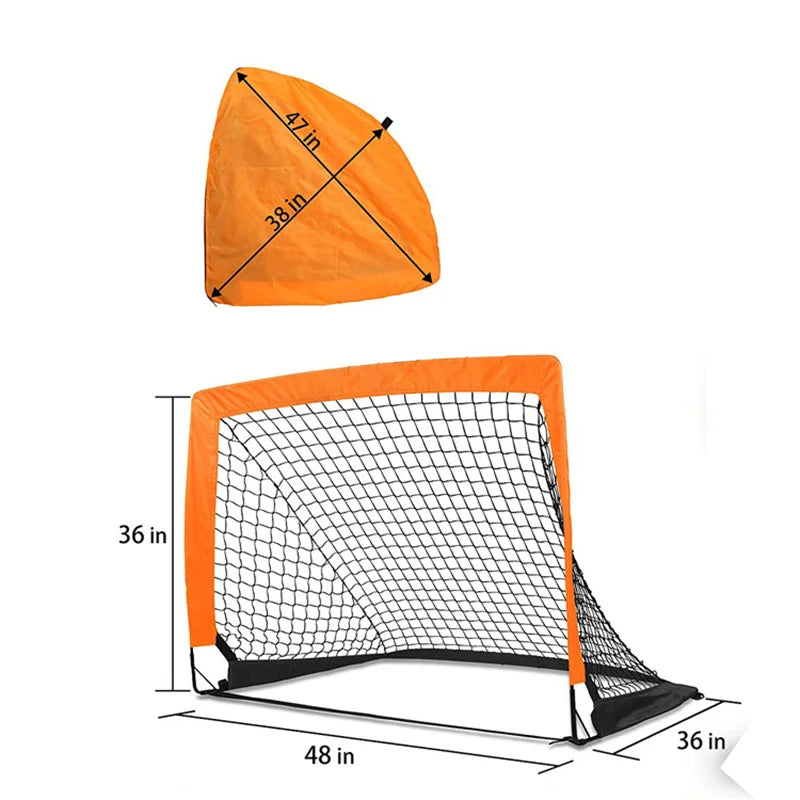 Backyard Soccer Goals Portable Kids Soccer Net Pop Up Folding Indoor Outdoor Goal with Carry Bag Easy Assembly-Finds Fit