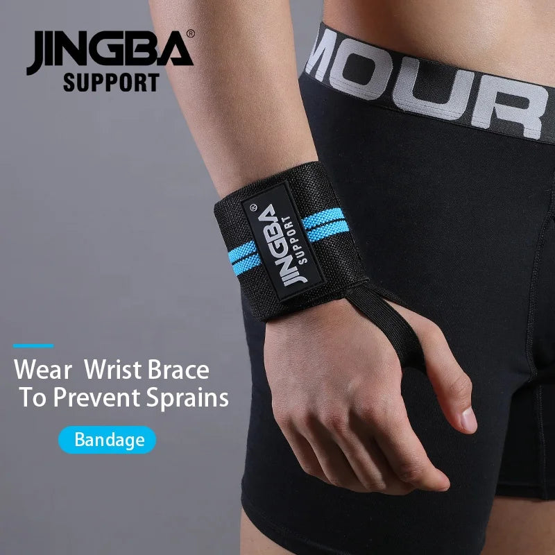 JINGBA Manufacturer Training Gym Workout Lifting wrist wrap suitable for left and right hand-Finds Fit