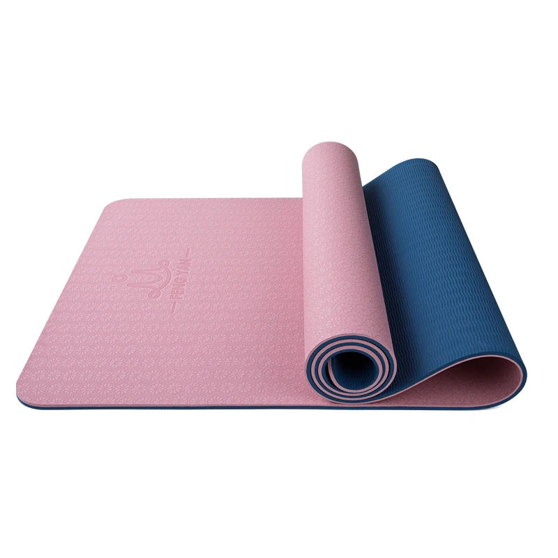 Gym Exercise Workout Sports Non Slip Custom Eco Friendly Fitness Branded 6mm Durable Instructional Yoga Mat-Finds Fit