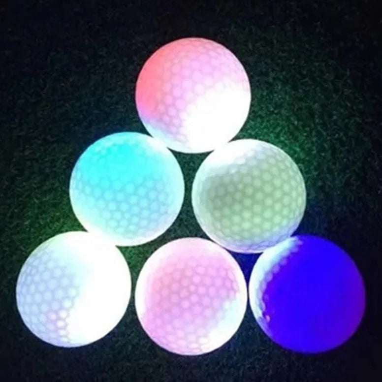 LED Electronic Golf Ball, Light-up Flashing Glow Golf Ball For Night Golfing, Neon Glow Golf Balls-Finds Fit