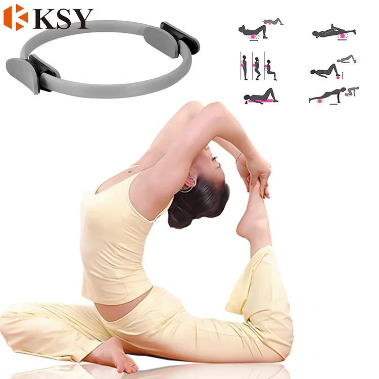 Dual Grip Pilates Ring Magic Circle Yoga Ring Magic Circle Pilates Ring for Training-Finds Fit