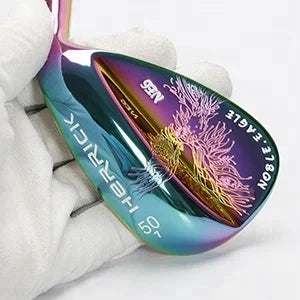 CNC forging Right handed colorful head silver Steel Shaft golf clubs wedge-Finds Fit