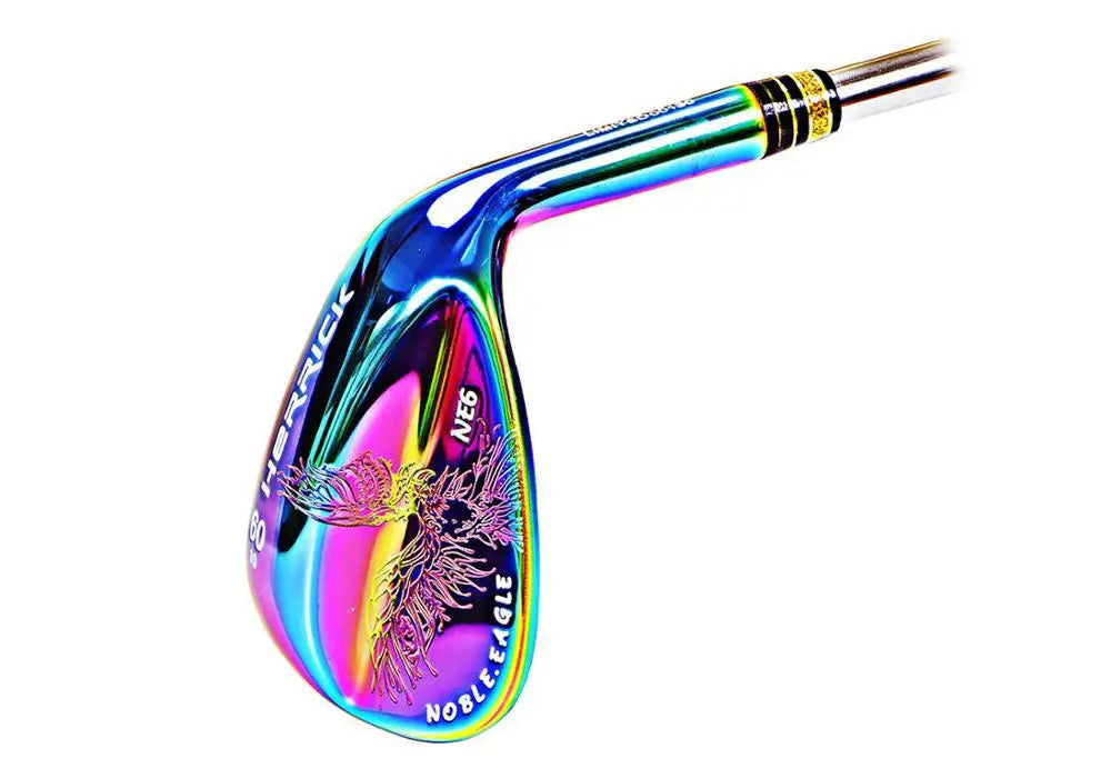 CNC forging Right handed colorful head silver Steel Shaft golf clubs wedge-Finds Fit