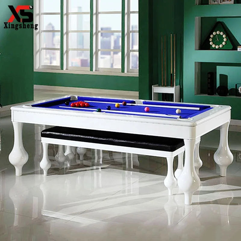 7ft 8ft 9ft high class modern style dining table with billiard pool table-Finds Fit