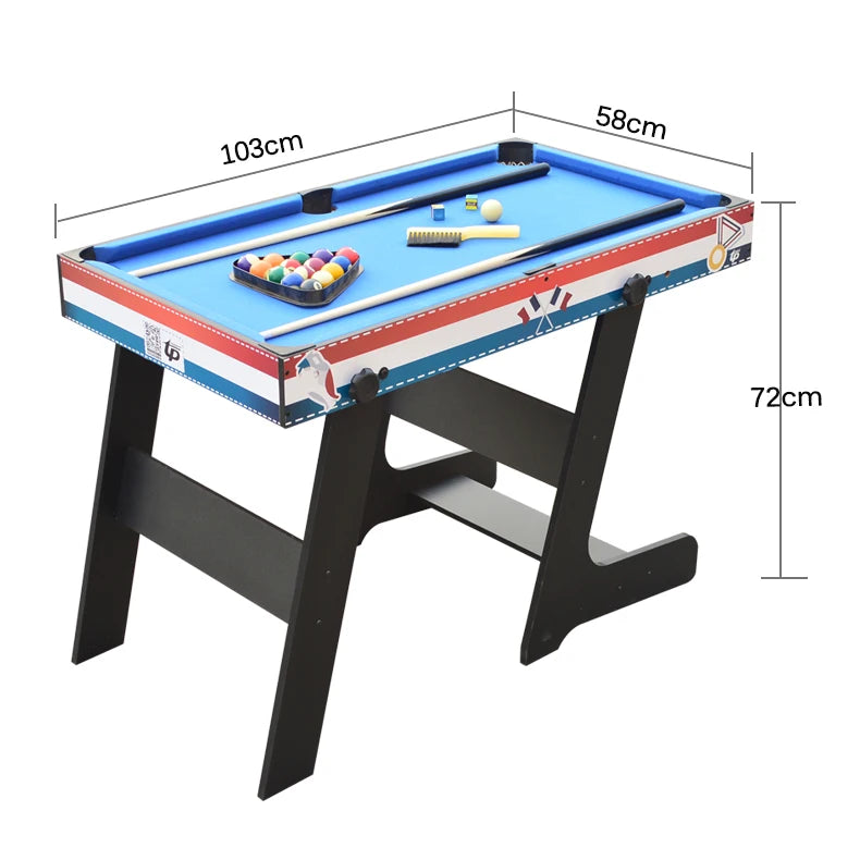 Foldable 4 in 148" combo game table with soccer billiard slide hockey table tennis ball game-Finds Fit