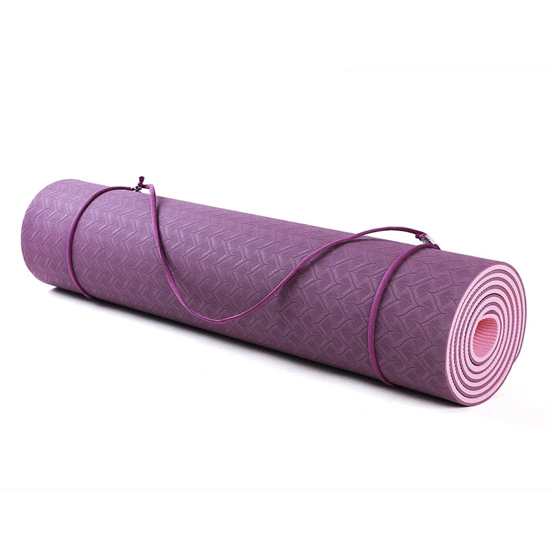 Gym Exercise Workout Sports Non Slip Custom Eco Friendly Fitness Branded 6mm Durable Instructional Yoga Mat-Finds Fit