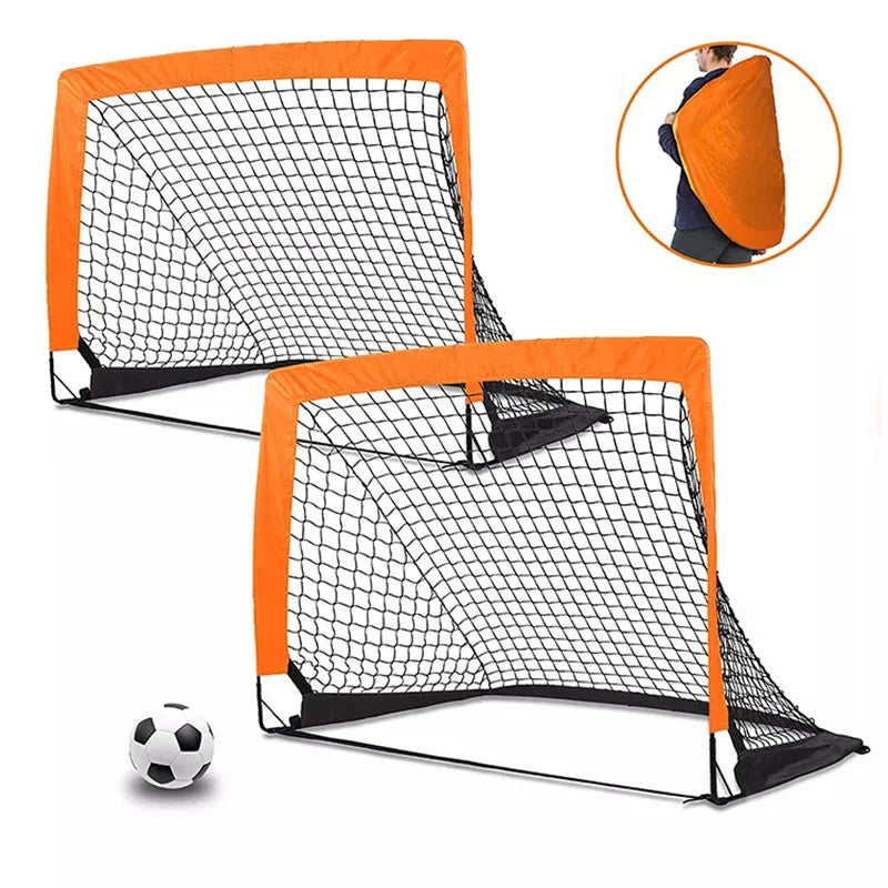 Backyard Soccer Goals Portable Kids Soccer Net Pop Up Folding Indoor Outdoor Goal with Carry Bag Easy Assembly-Finds Fit