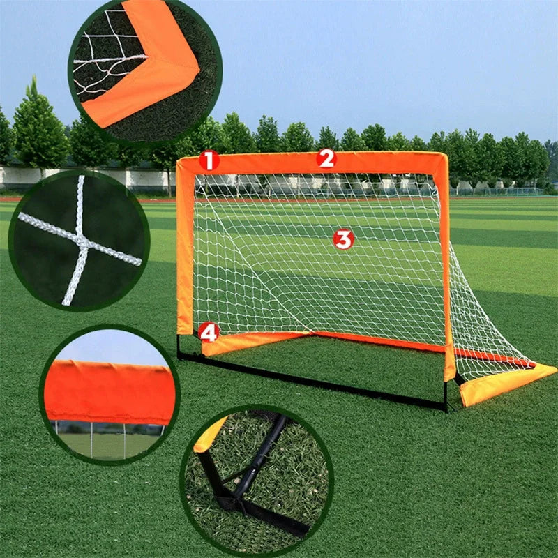 Mini foldable football gate, Football Goal Indoor and outdoor soccer equipment for kid-Finds Fit