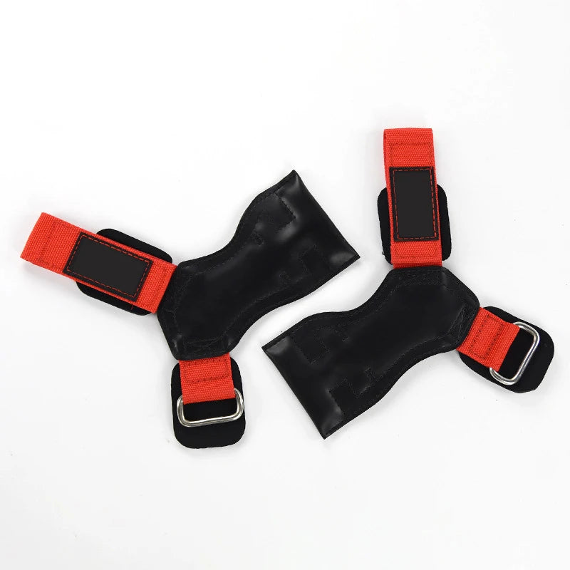 Sport Training Weightlifting Leather Lifting Straps Wrist Support Palm Protector Grip-Finds Fit