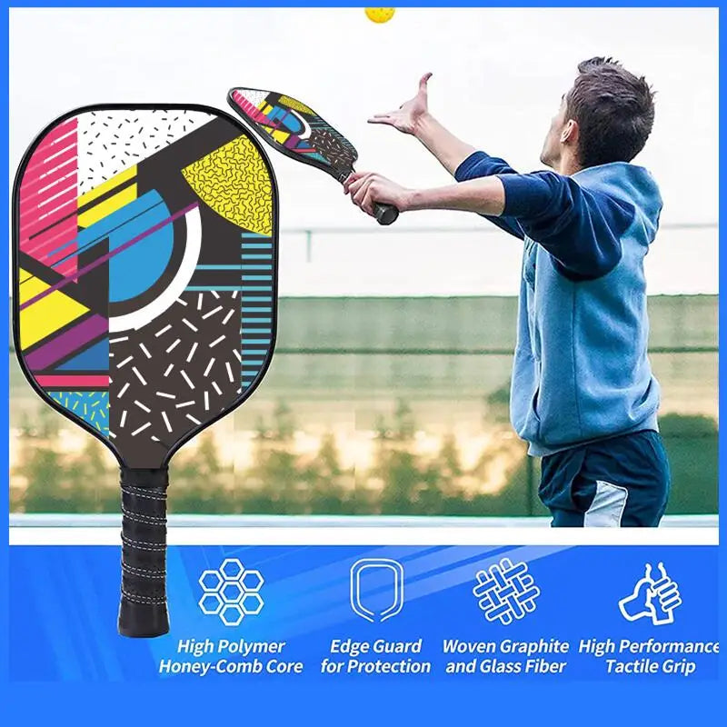 USAPA Approved Carbon Fiber Honeycomb Core Ultra Cushion Grip Pickleball Paddle Men-Finds Fit